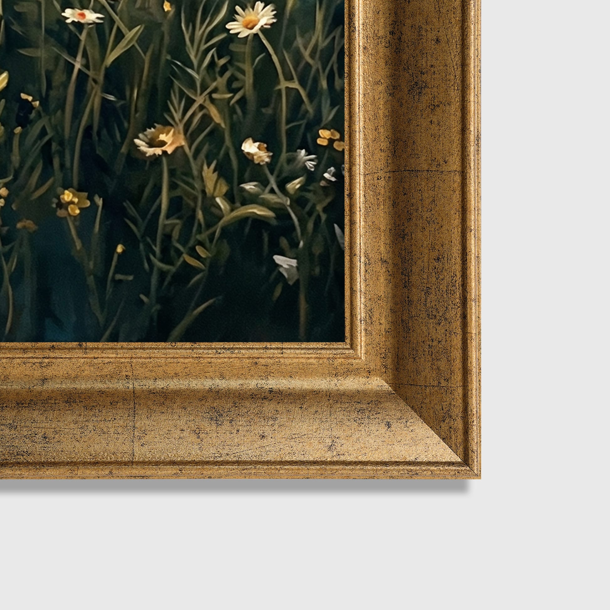 "Deep Green" Floral Tablo