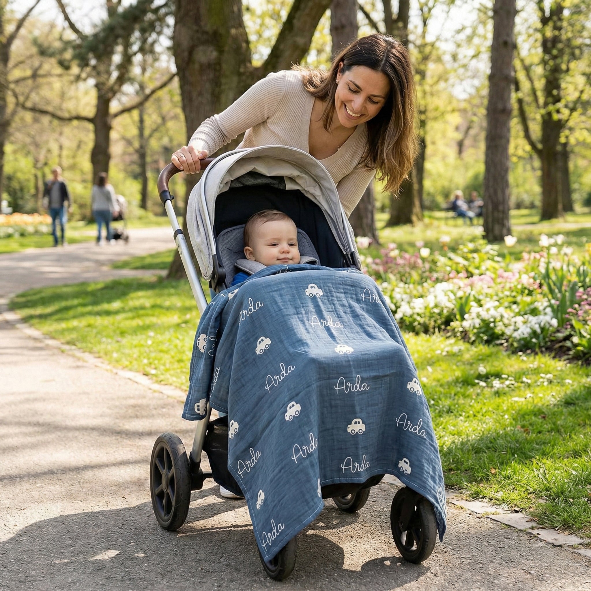 Kişiye Özel %100 Pamuk Müslin Battaniye