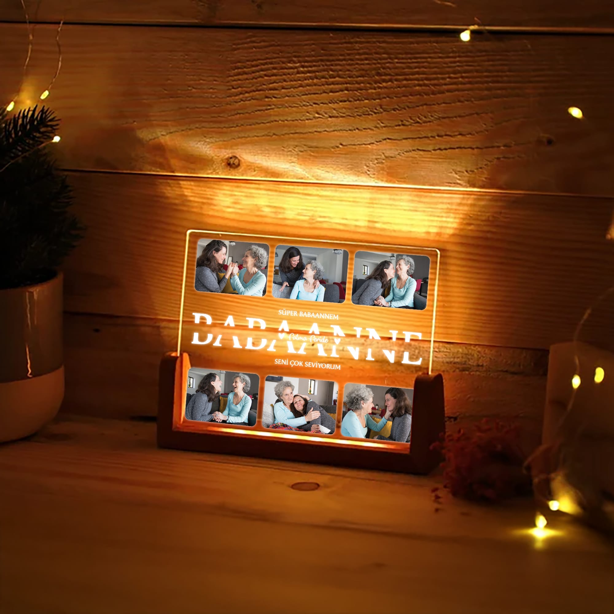 KİŞİYE ÖZEL "BABAANNE" GECE LAMBASI