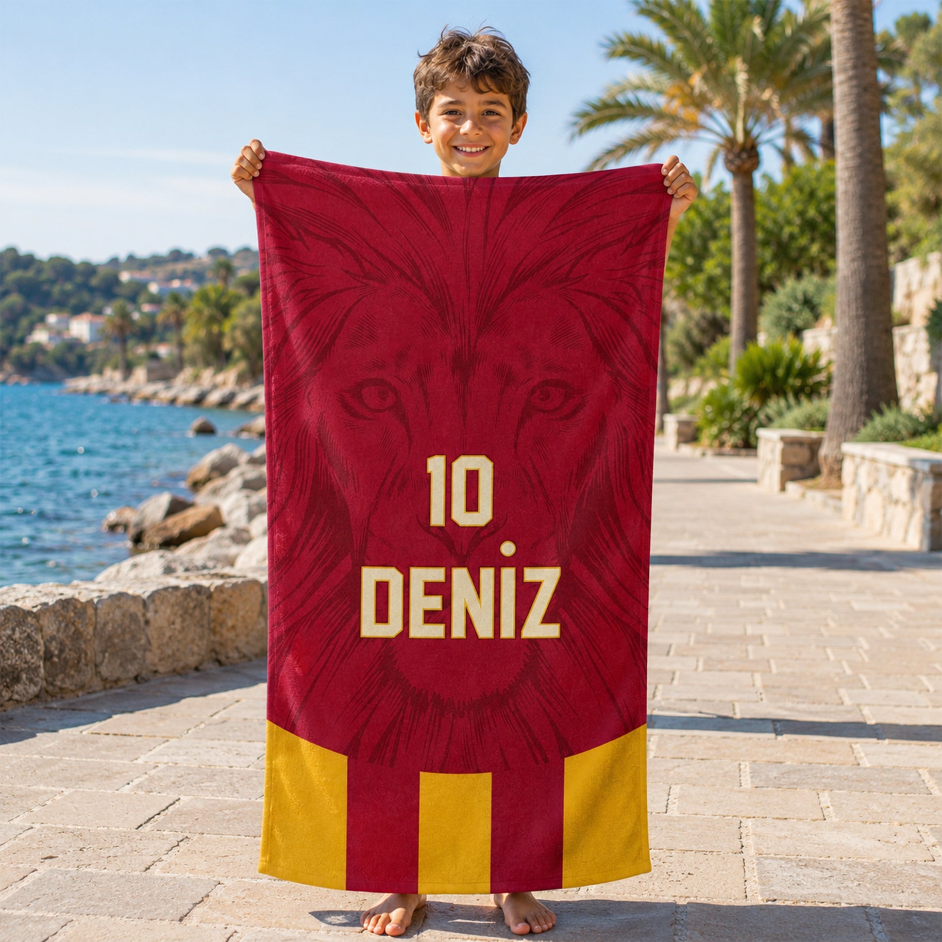 Kişiye Özel "BENİM RENGİM" Plaj Havlusu-Bonibom Özel Koleksiyonu