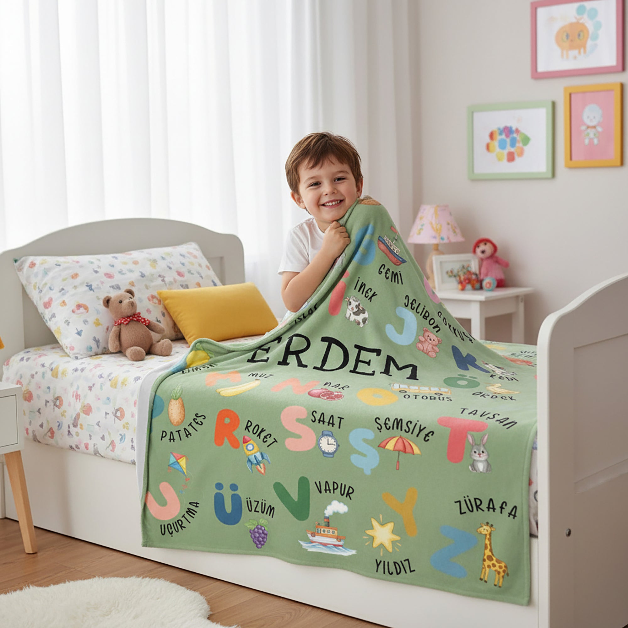 Bonibom Eğitici Alfabe Battaniyesi