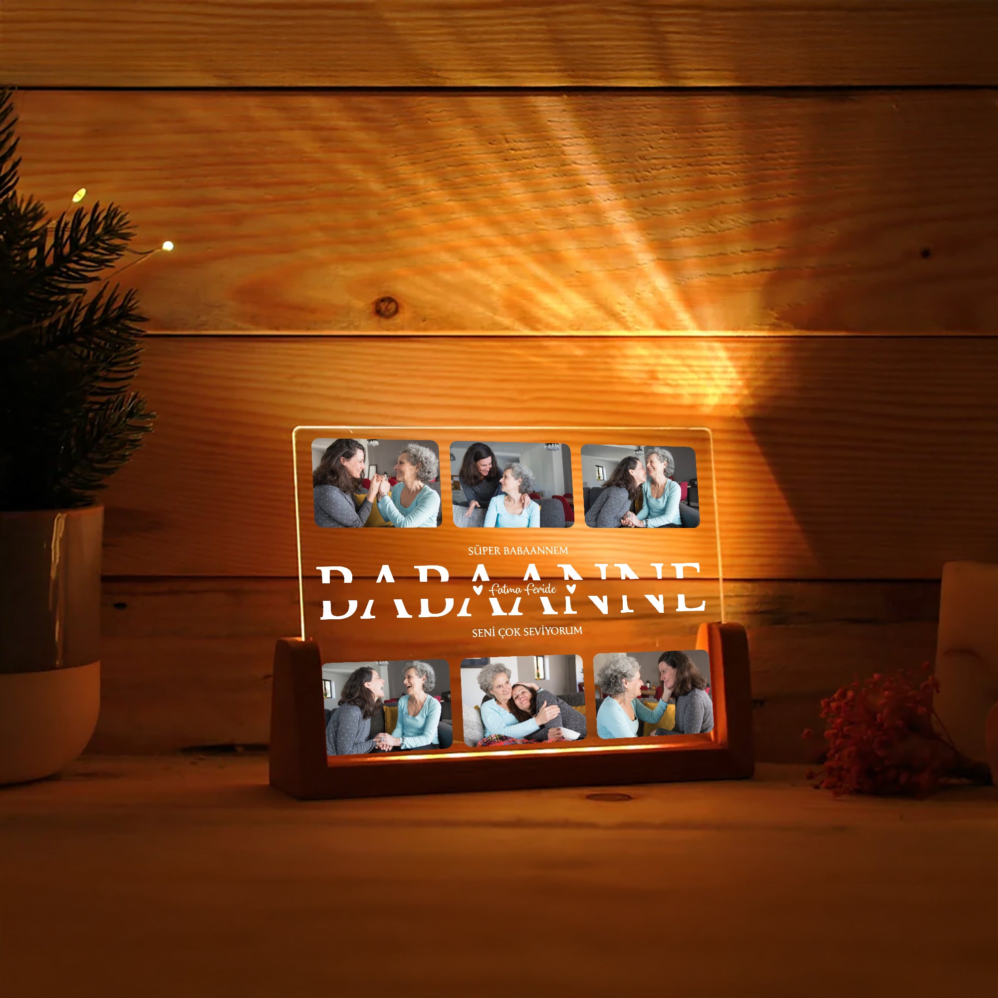 KİŞİYE ÖZEL "BABAANNE" GECE LAMBASI