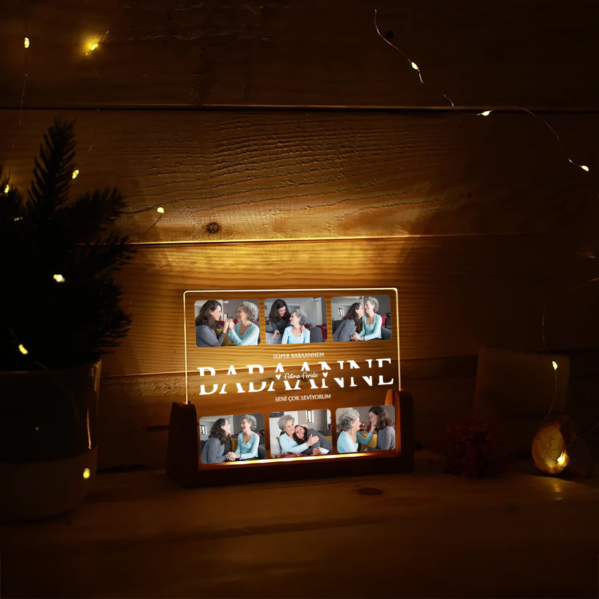 KİŞİYE ÖZEL "BABAANNE" GECE LAMBASI
