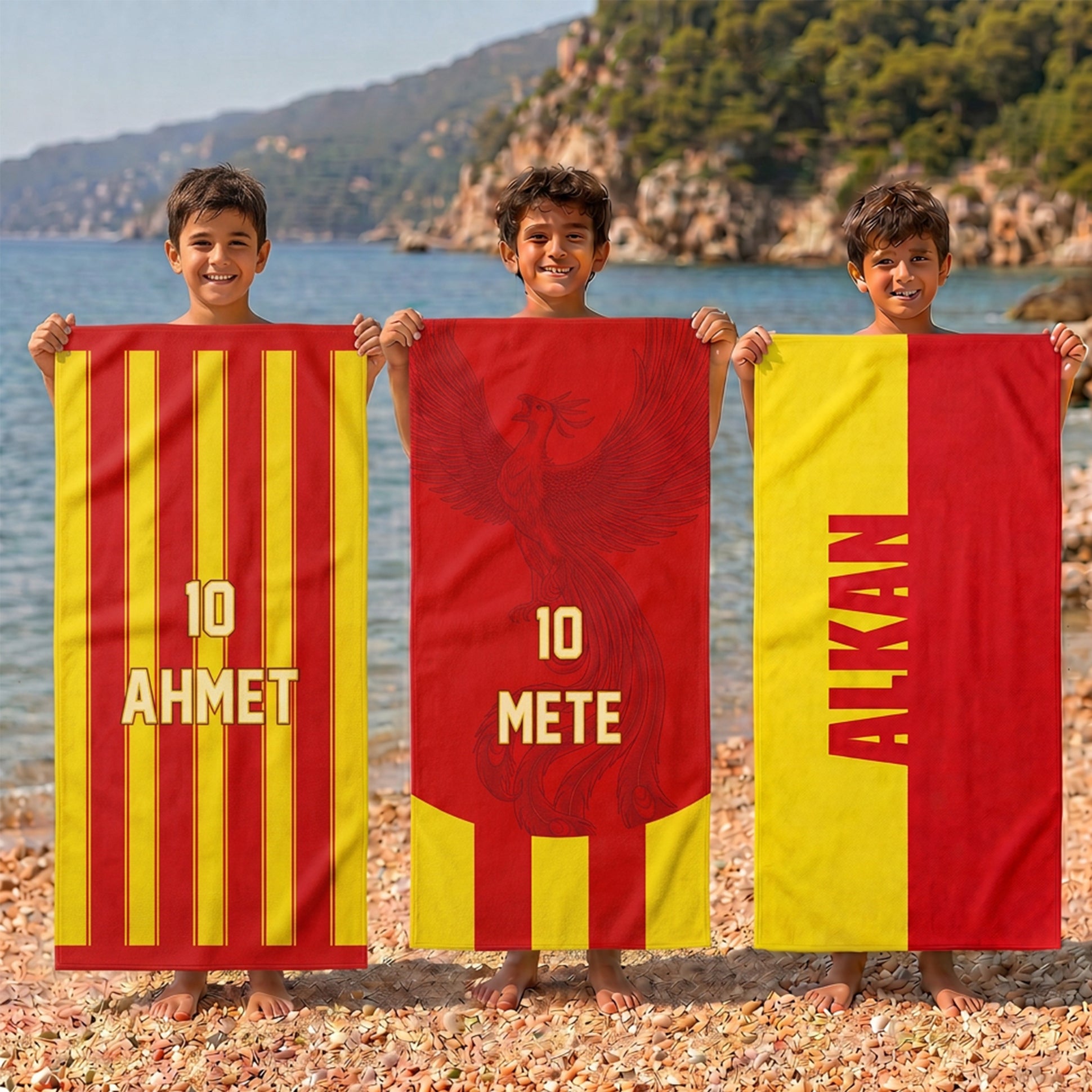 Kişiye Özel Anka Ruhu Plaj Havlusu