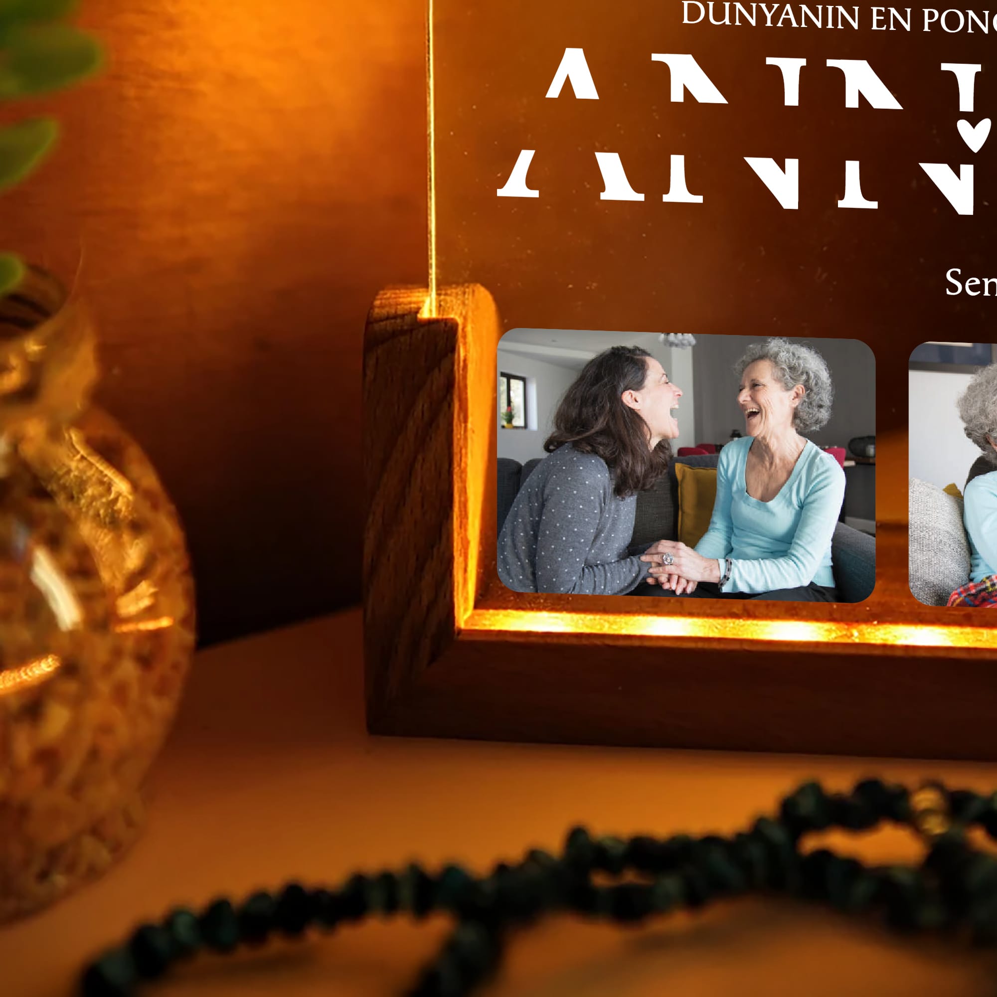 KİŞİYE ÖZEL "ANNEANNE" GECE LAMBASI