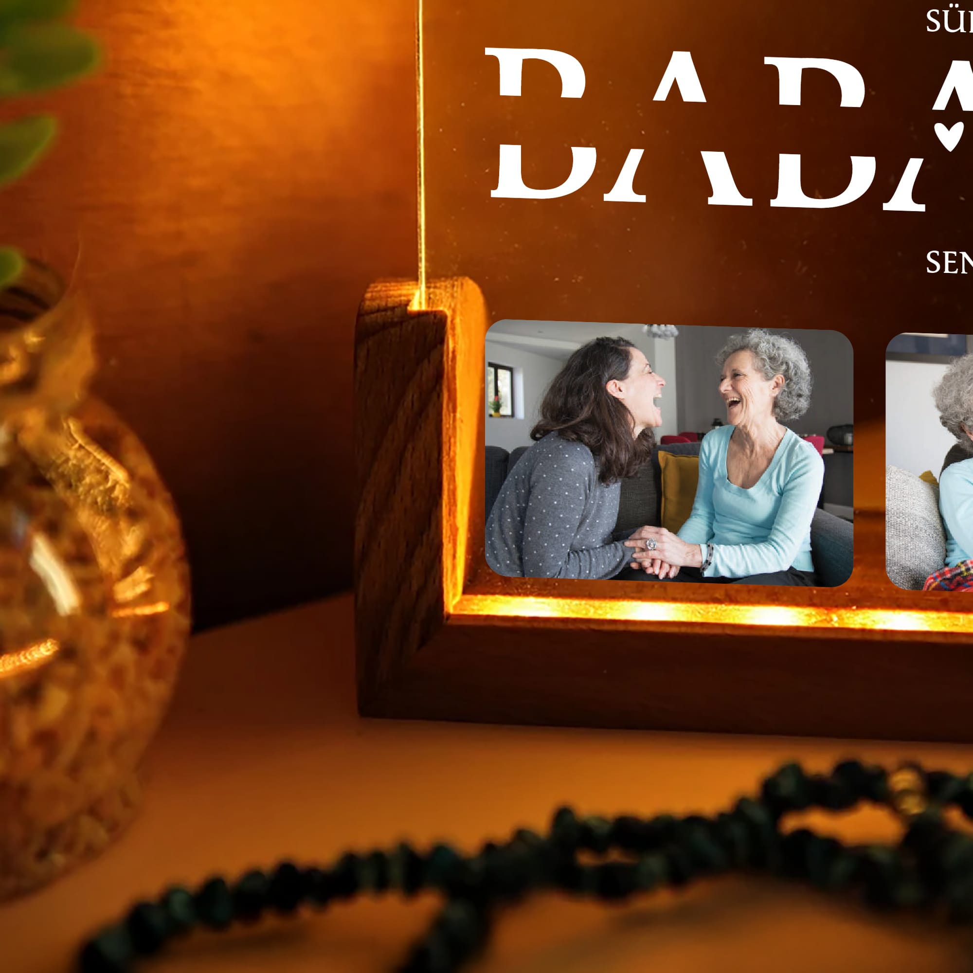 KİŞİYE ÖZEL "BABAANNE" GECE LAMBASI