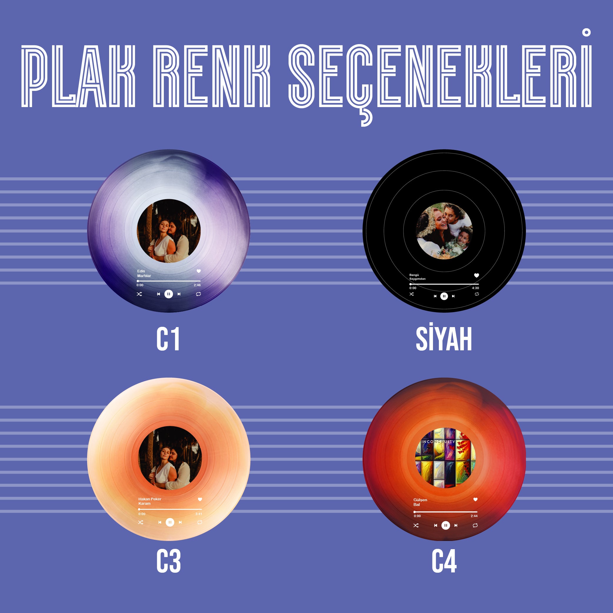KİŞİYE ÖZEL DOĞAL AHŞAP ÇERÇEVELİ DERİ VİNİL PLAK WALLART