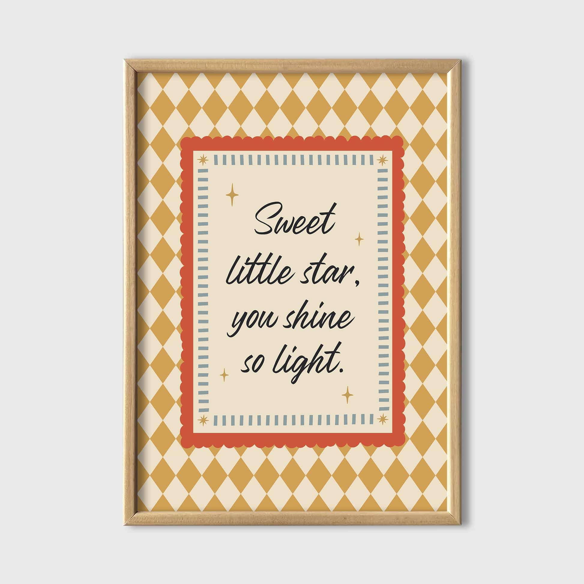 "Sweet Little Star" Çocuk Tablo