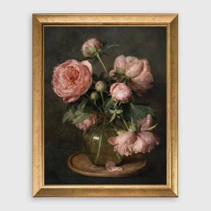 "Pinky Rose" Floral Tablo