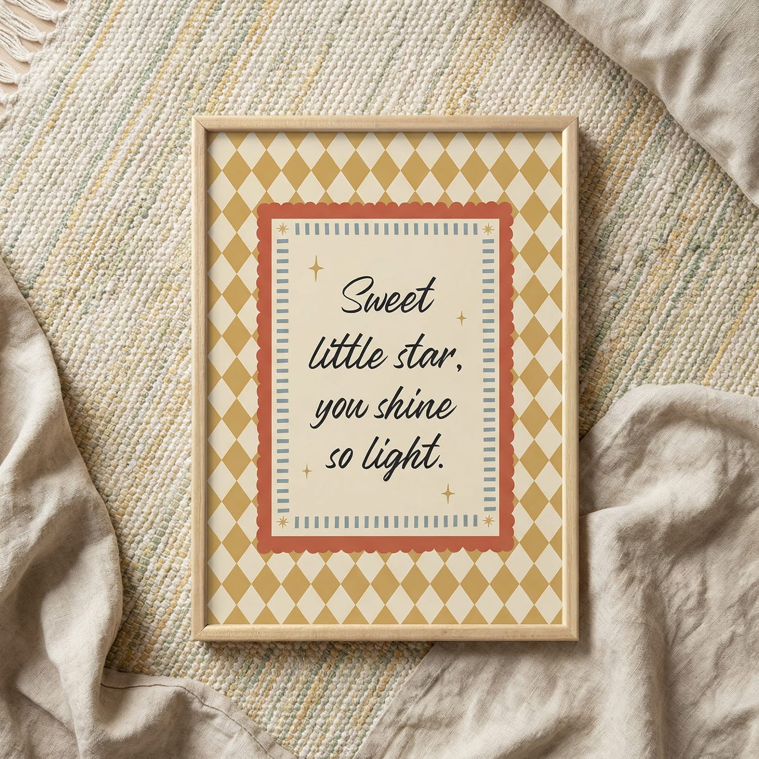 "Sweet Little Star" Çocuk Tablo