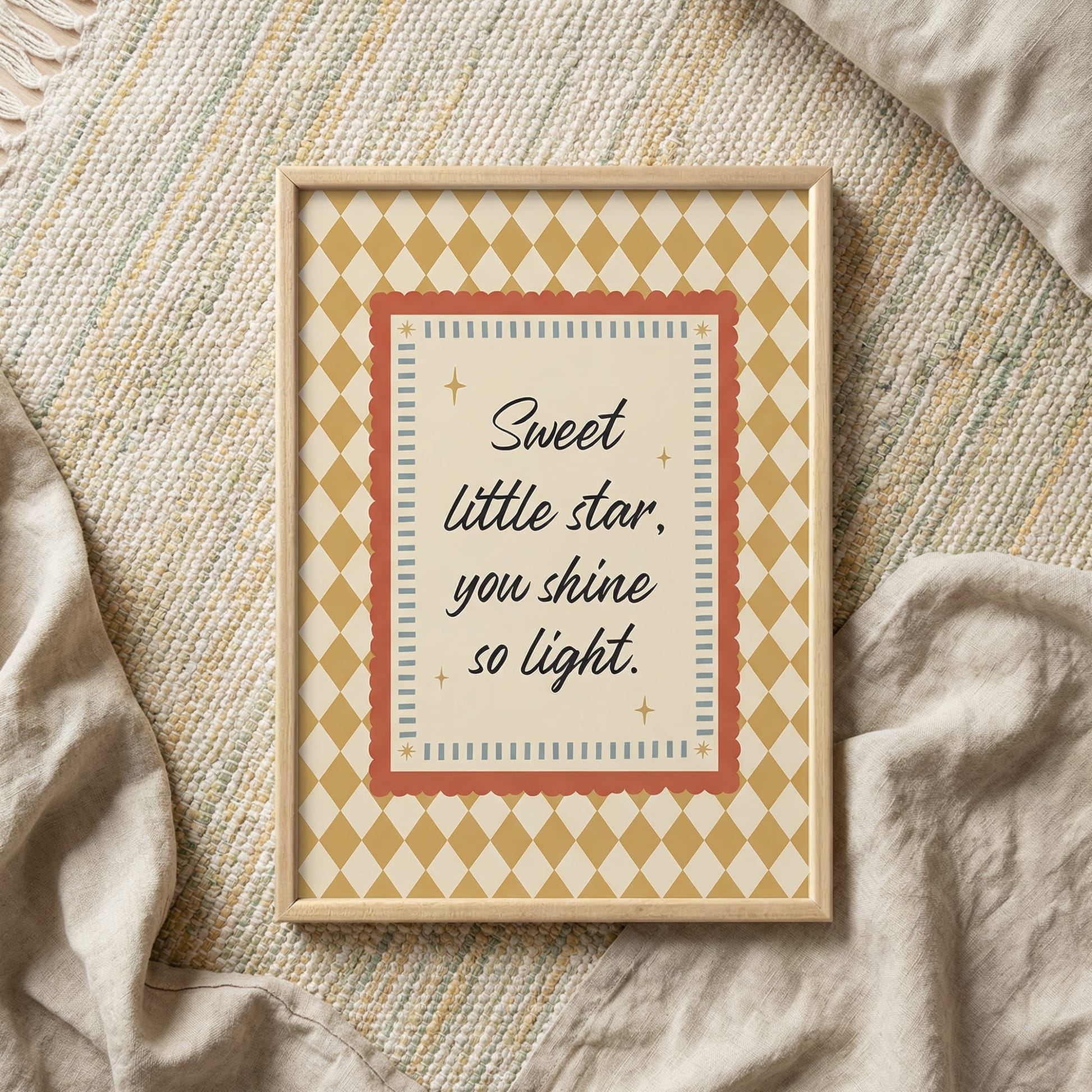 "Sweet Little Star" Çocuk Tablo