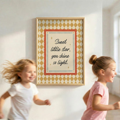 "Sweet Little Star" Çocuk Tablo