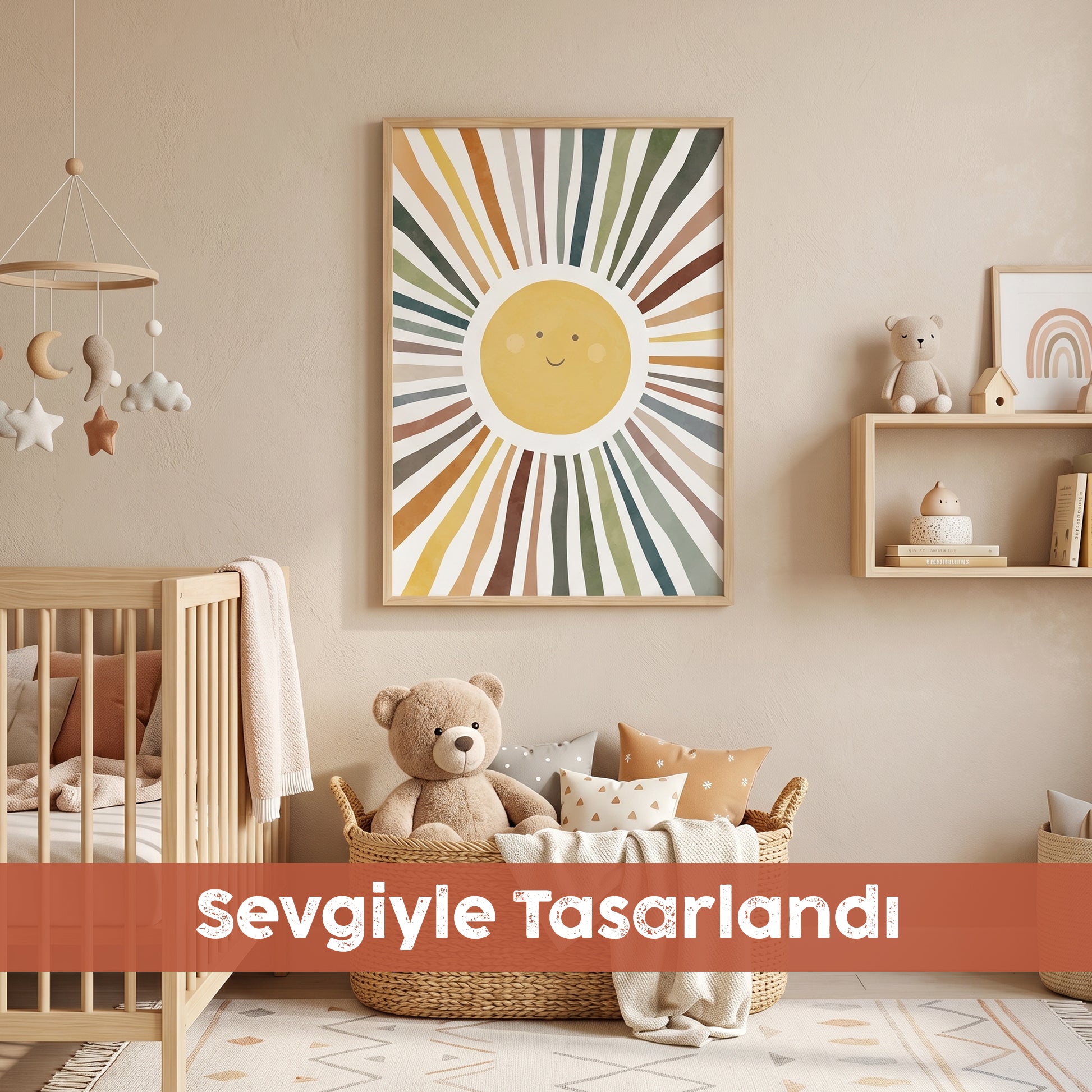 "Gülümseyen Gün Işığı" Çocuk Odası Tablosu