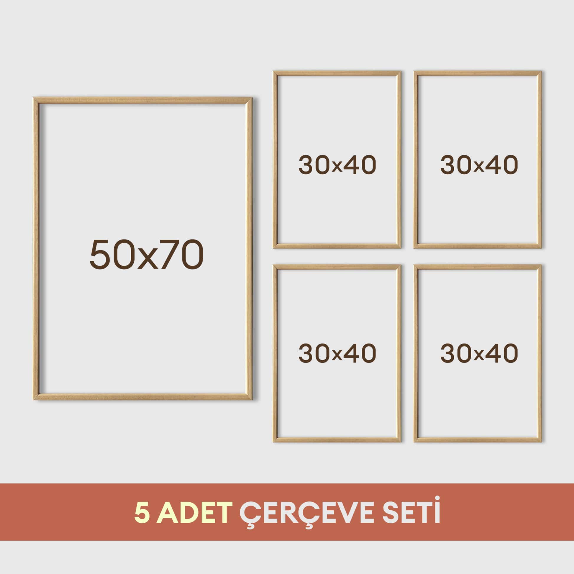 Kişiye Özel İsimli Patenli Zürafa ve Kaykaycı Dostlar Serisi - 5 Parça İsimli Bebek &amp; Çocuk Odası Tablo Seti