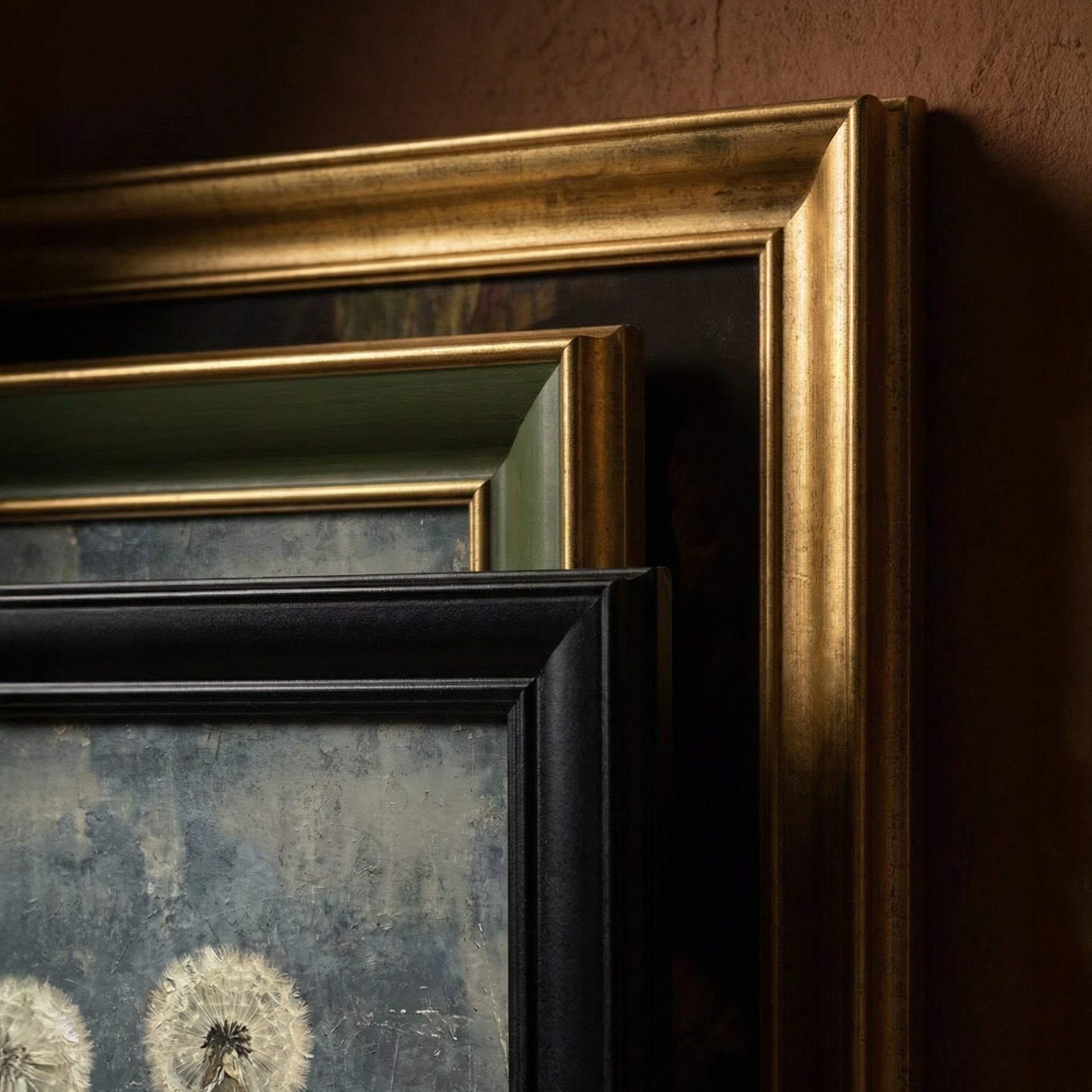 "Dandelion" Floral Tablo