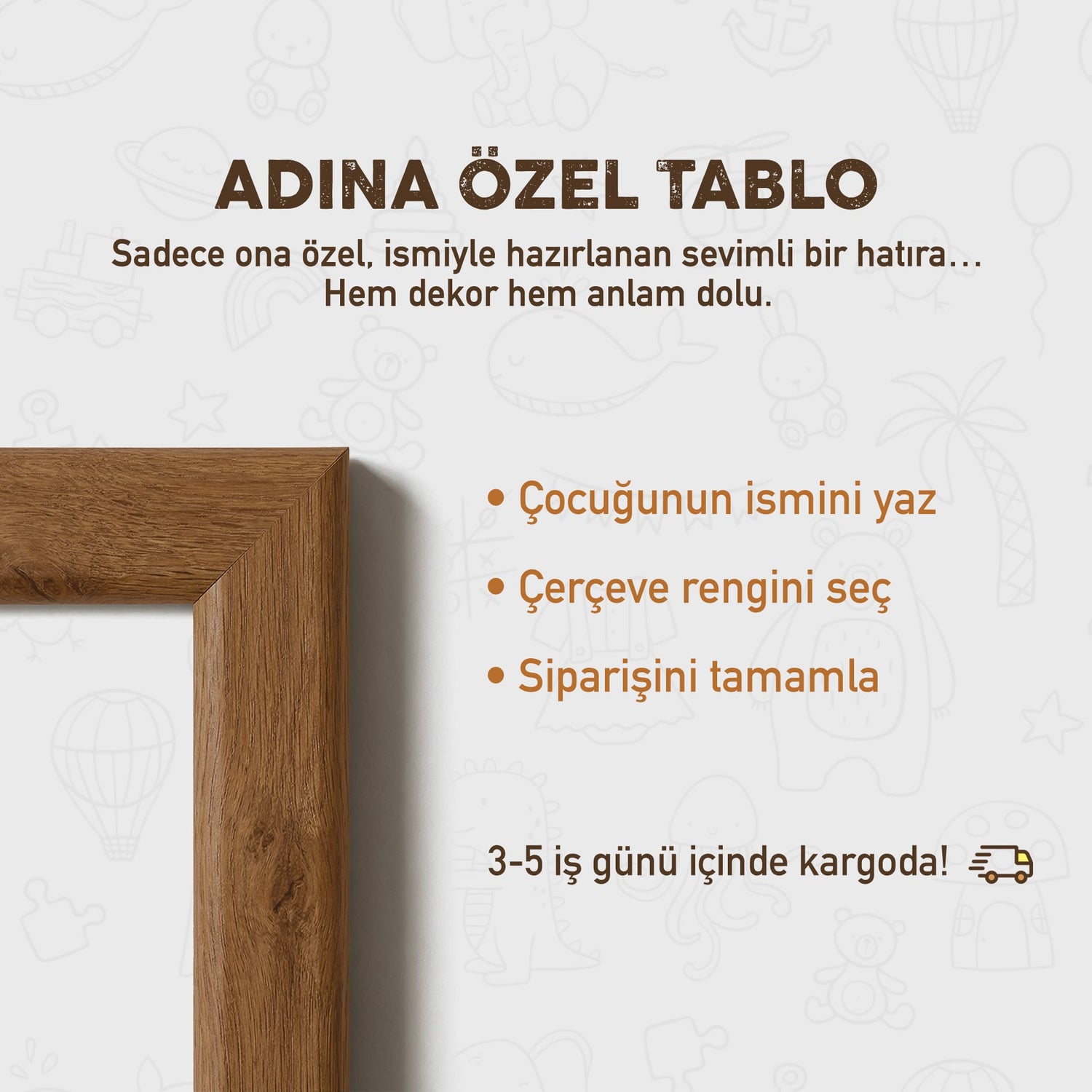 Kişiye Özel "Gökyüzü" Helikopter Çocuk Tablo