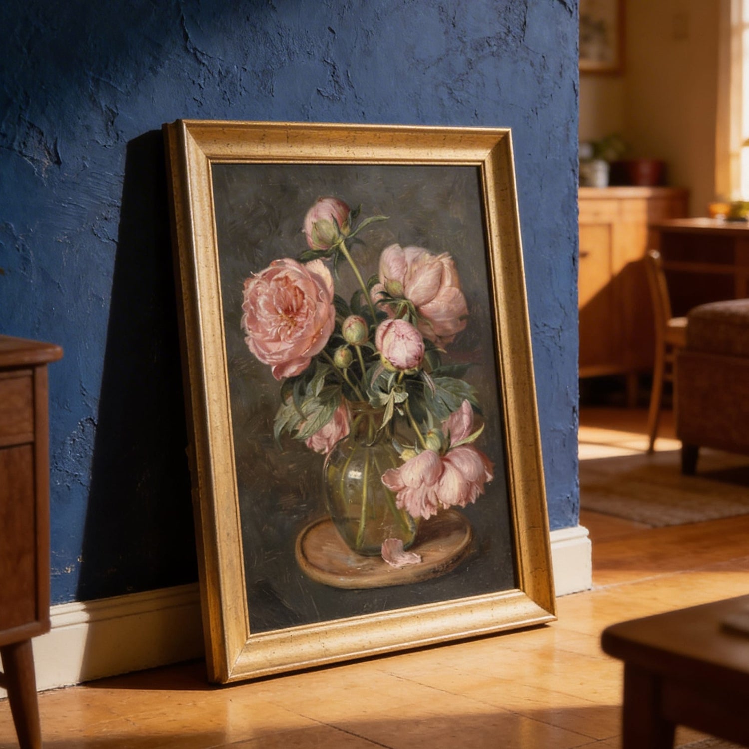 "Pinky Rose" Floral Tablo