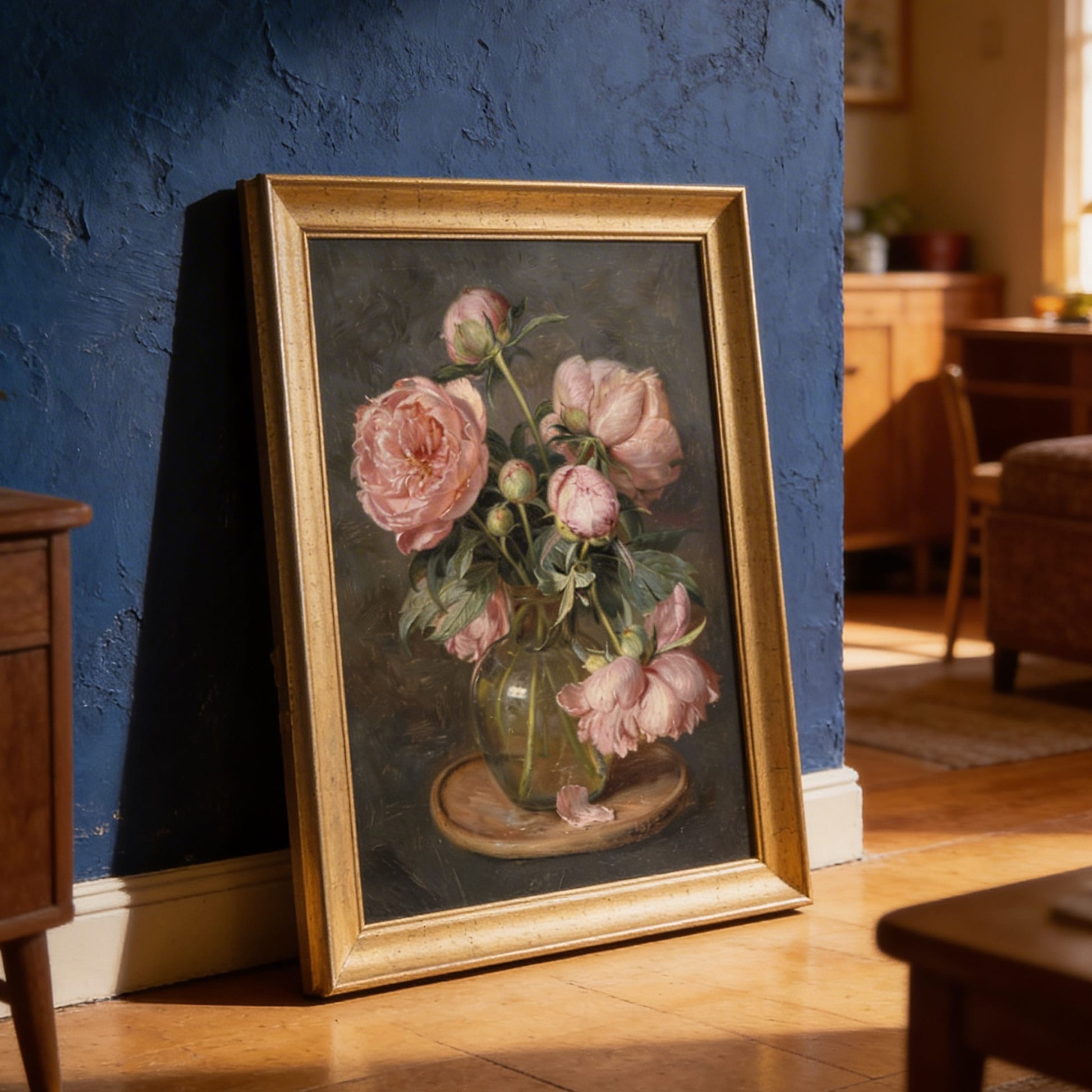 "Pinky Rose" Floral Tablo