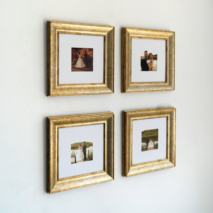 Güzel Anılar Köşesi" Kişiye Özel Şampanya Çerçeveli Fotoğraf Kolajı Seti