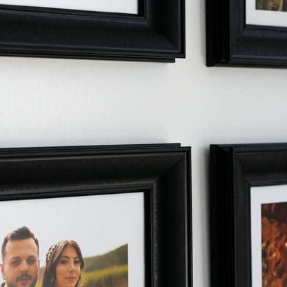 Güzel Anılar Köşesi" Kişiye Özel Siyah Çerçeveli Fotoğraf Kolajı Seti