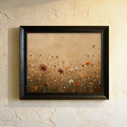 "Orange Flowers" Floral Tablo