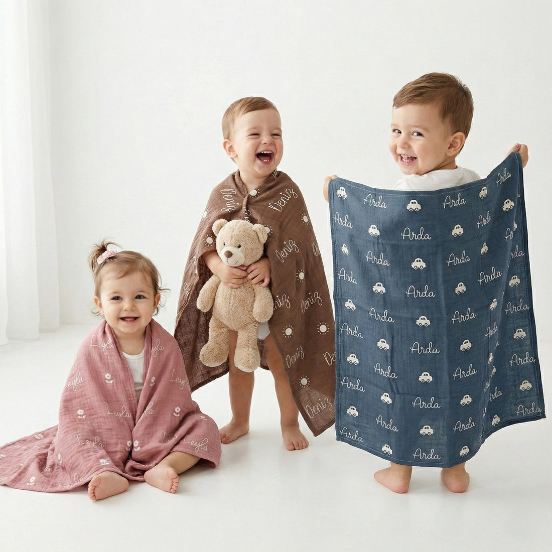 Kişiye Özel %100 Pamuk Müslin Battaniye