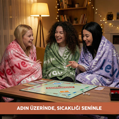 Bonibom Kişiye Özel İsimli Battaniye