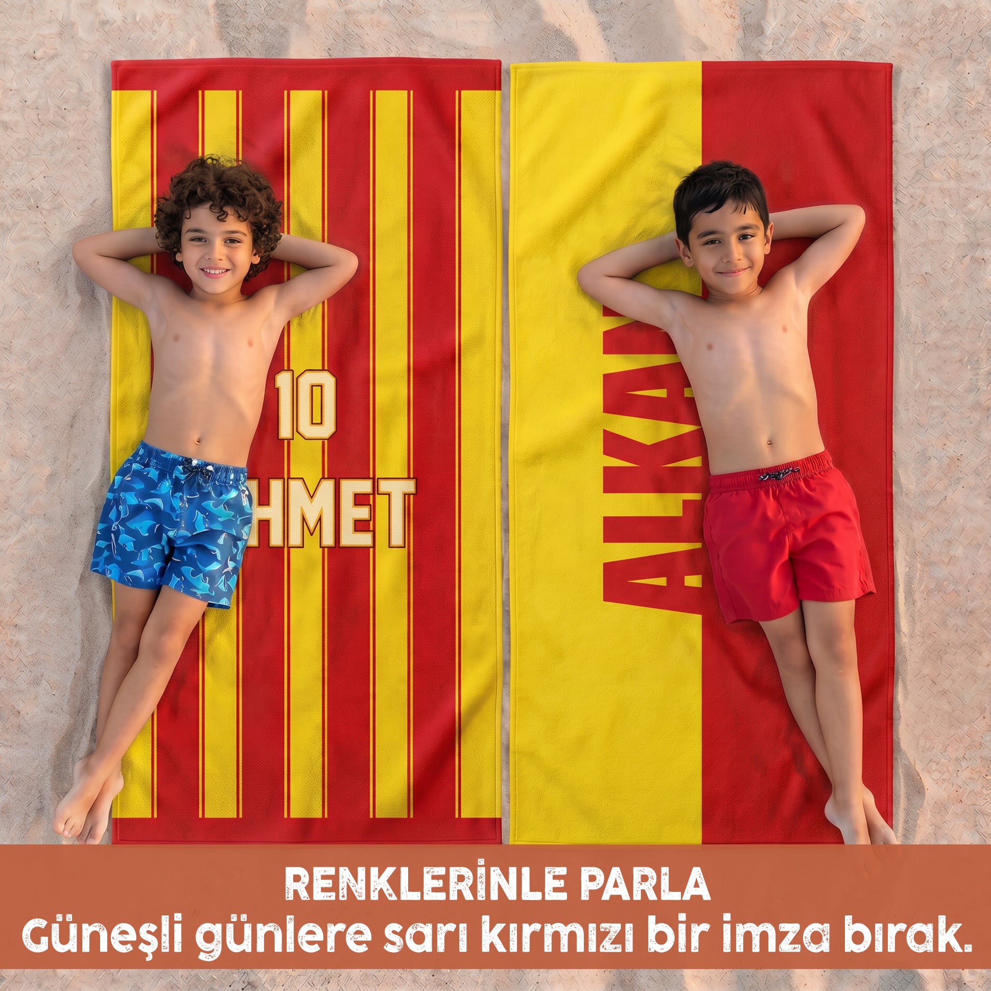 Kişiye Özel Anka Ruhu Plaj Havlusu