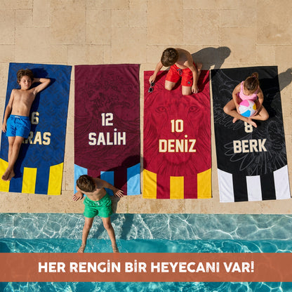 Kişiye Özel "BENİM RENGİM" Plaj Havlusu-Bonibom Özel Koleksiyonu