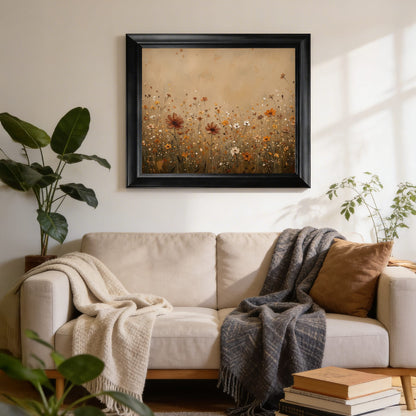 "Orange Flowers" Floral Tablo