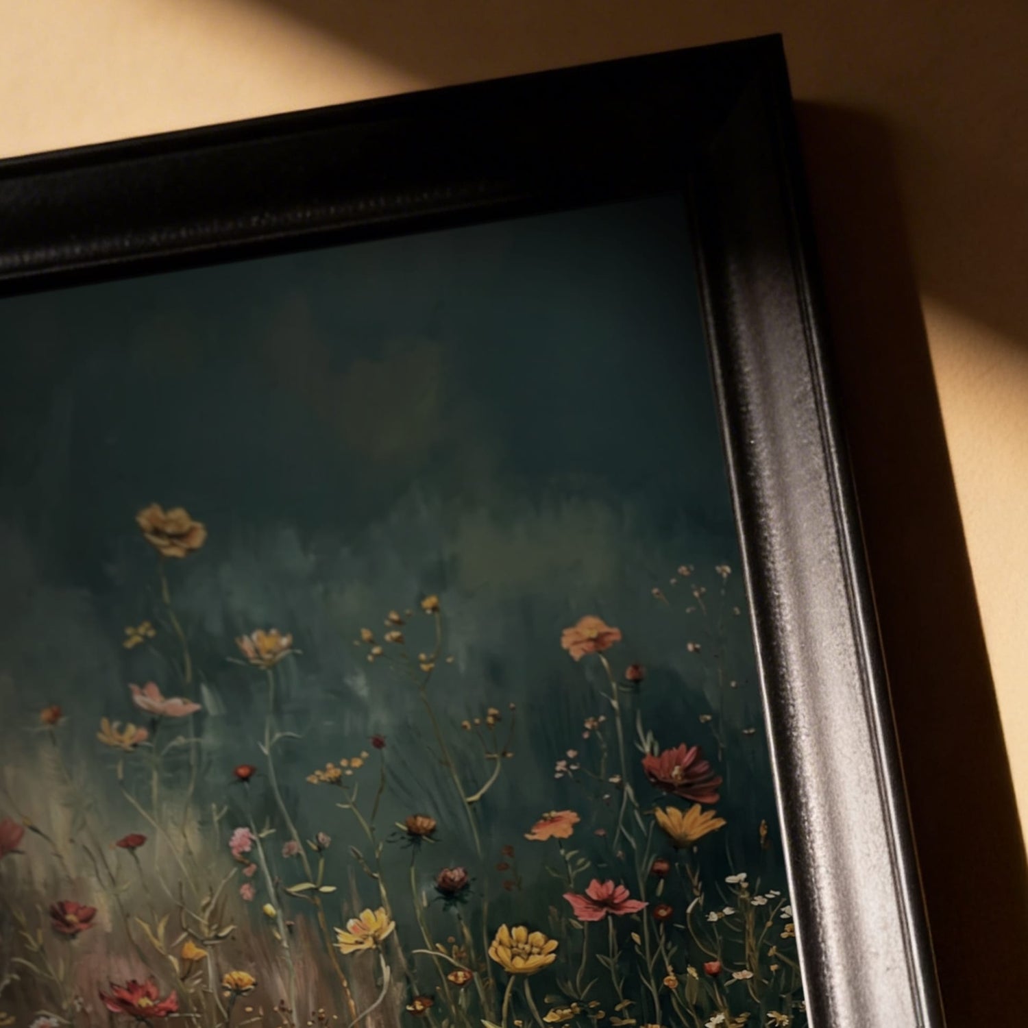 "Deep Green" Floral Tablo