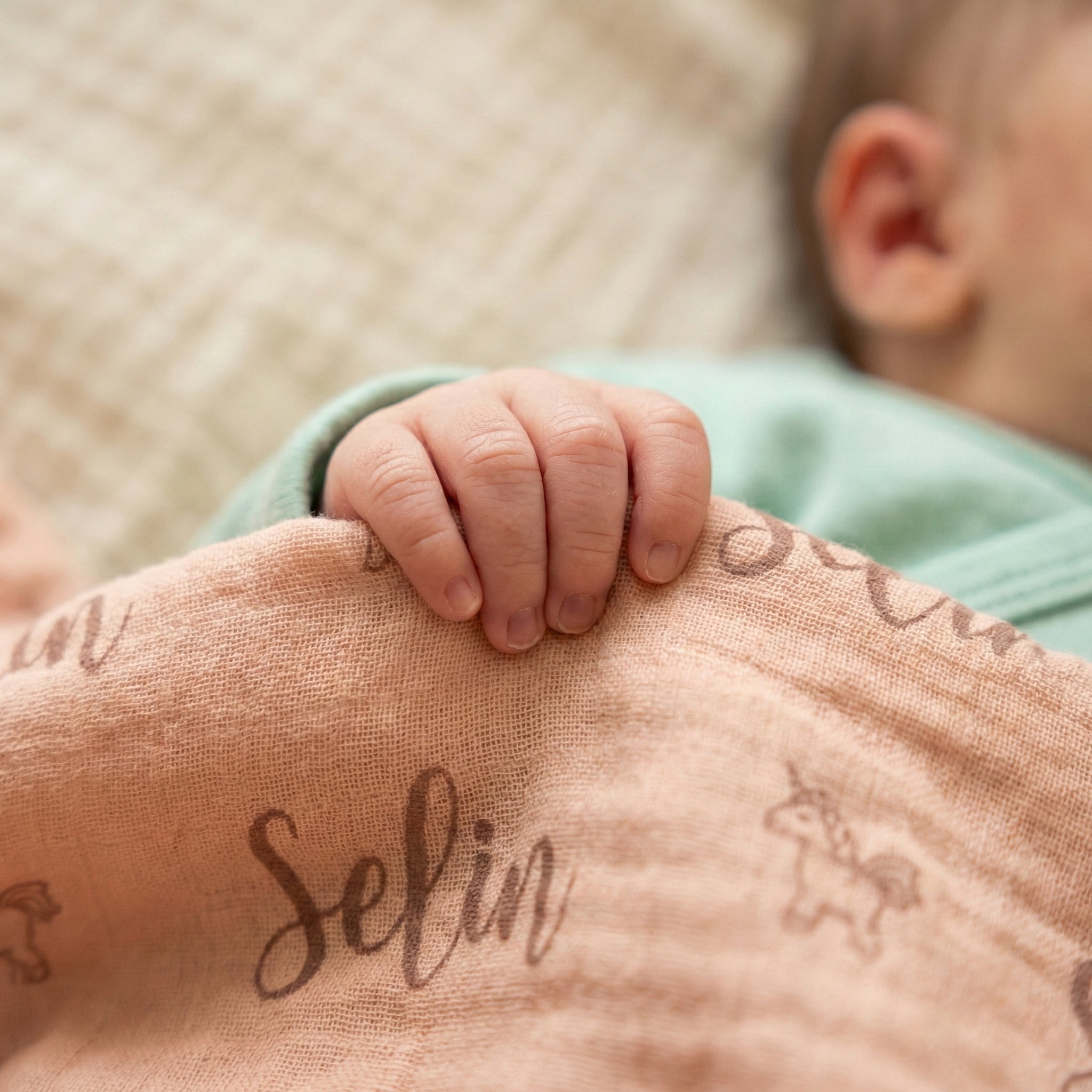 Kişiye Özel %100 Pamuk Müslin Battaniye