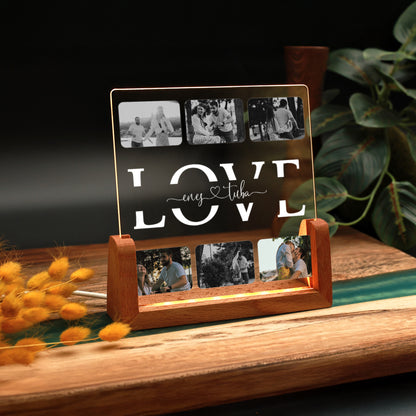 KİŞİYE ÖZEL LOVE LED IŞIKLI FOTOĞRAFLI GECE LAMBASI