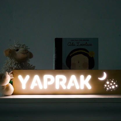 İSME ÖZEL HUŞ AĞACI LED GECE LAMBASI