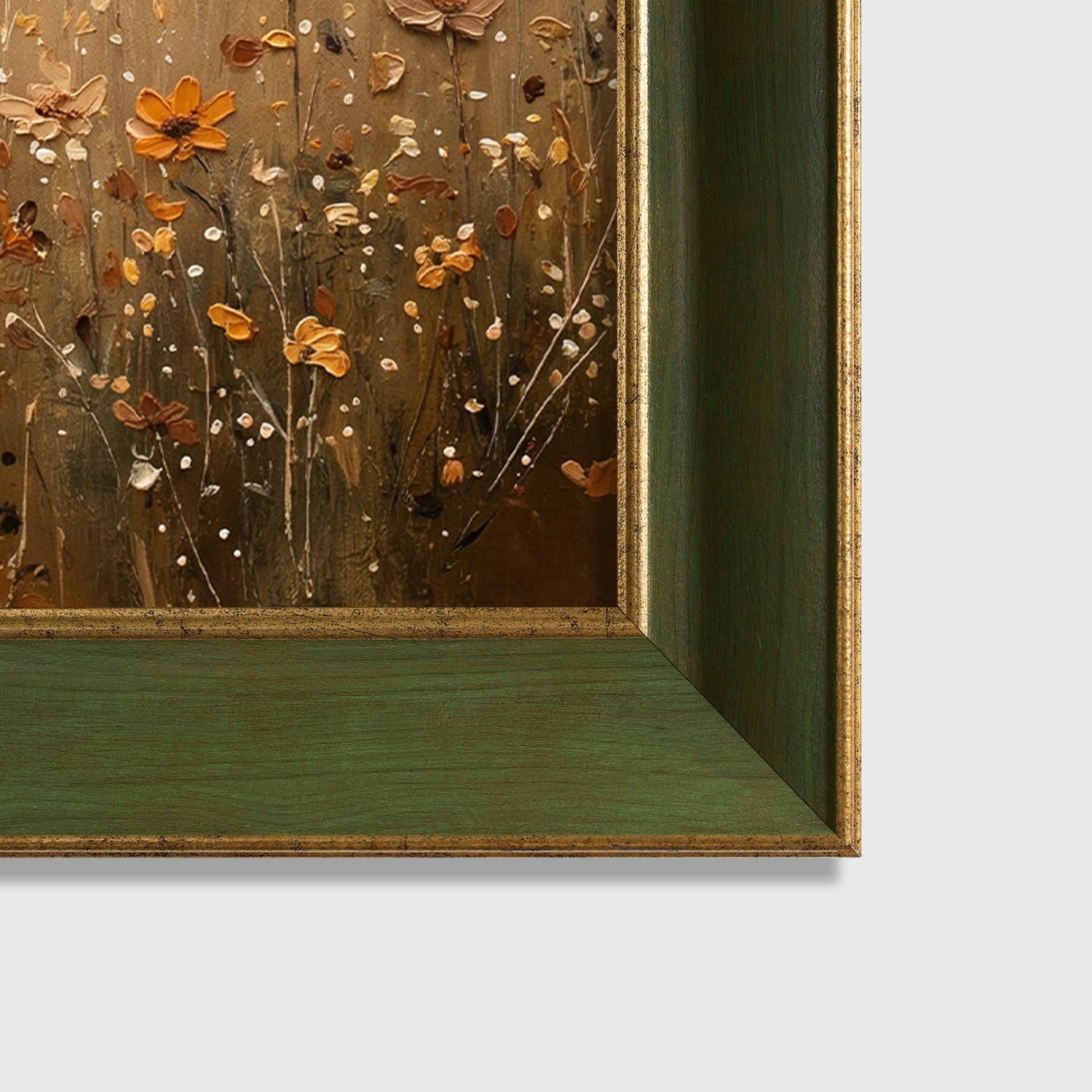 "Orange Flowers" Floral Tablo