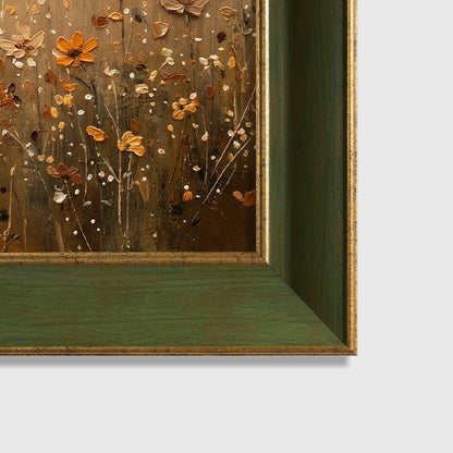 "Orange Flowers" Floral Tablo