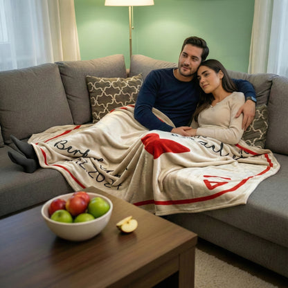 Aşk Kartı Battaniyesi