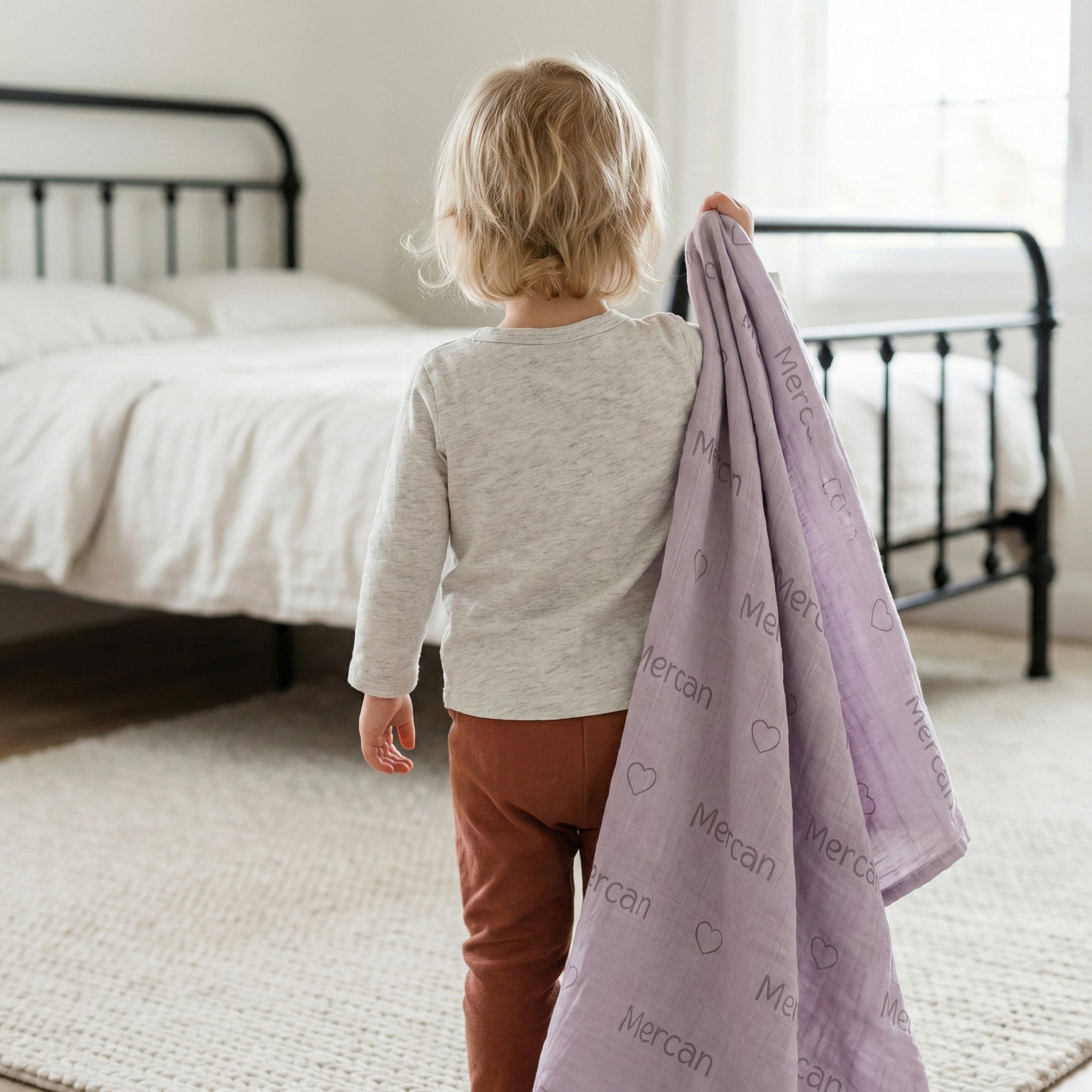 Kişiye Özel %100 Pamuk Müslin Battaniye