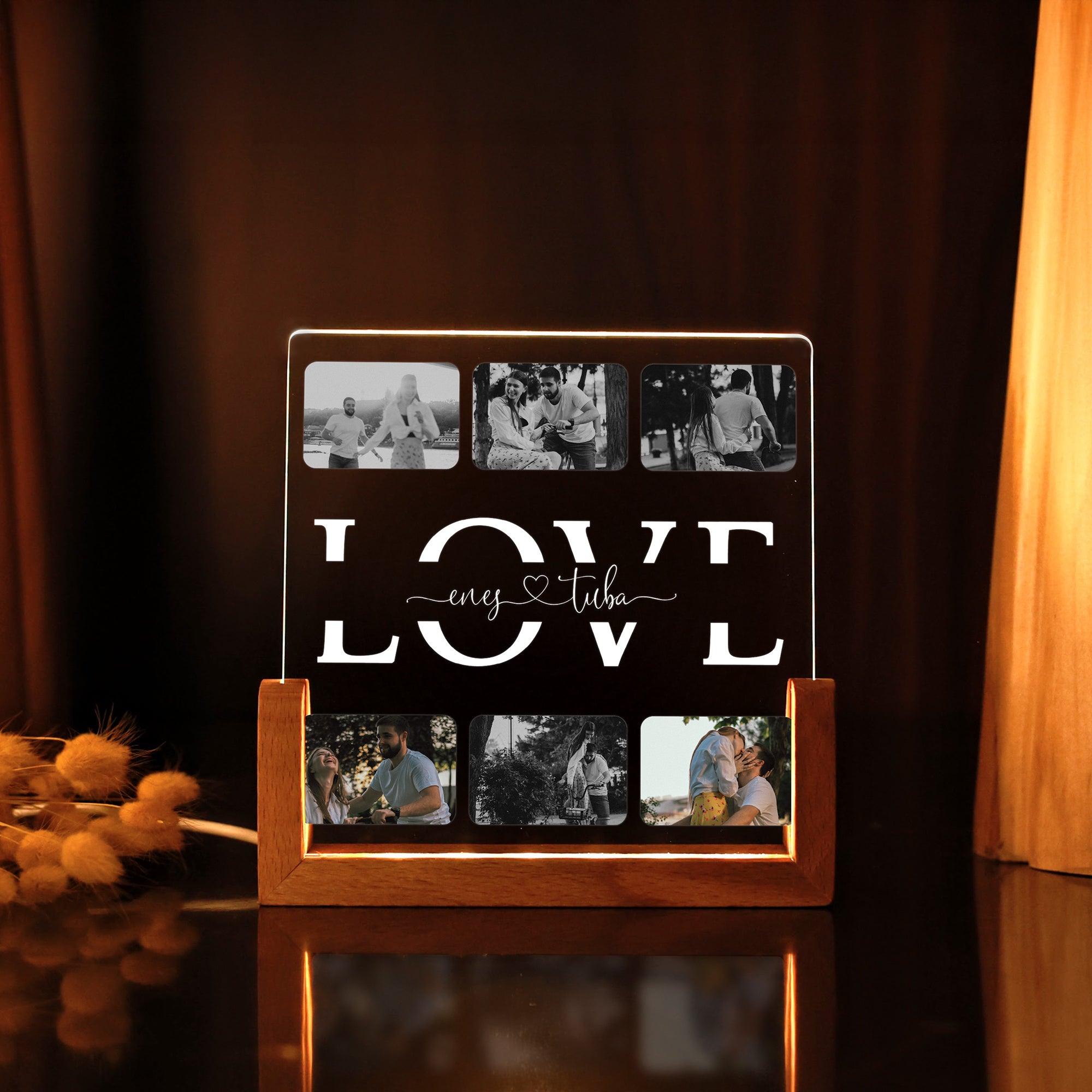 KİŞİYE ÖZEL LOVE LED IŞIKLI FOTOĞRAFLI GECE LAMBASI