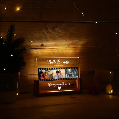 KİŞİYE ÖZEL &quot;BEST FRIENDS&quot; LED AKRİLİK LAMBA