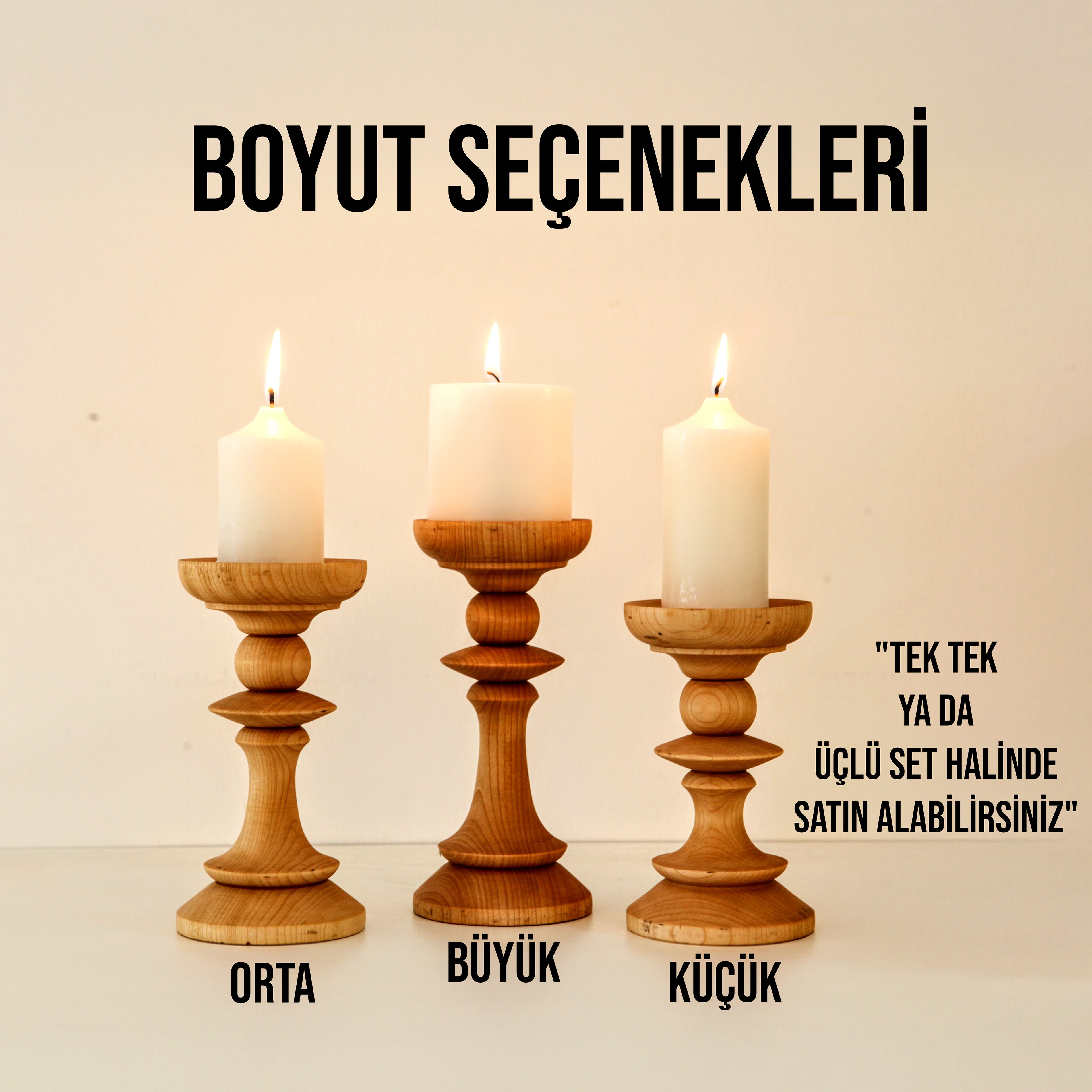 DEKORATİF IHLAMUR MUMLUK