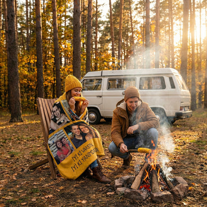 Bonibom Resim Çift Kolajlı Battaniye