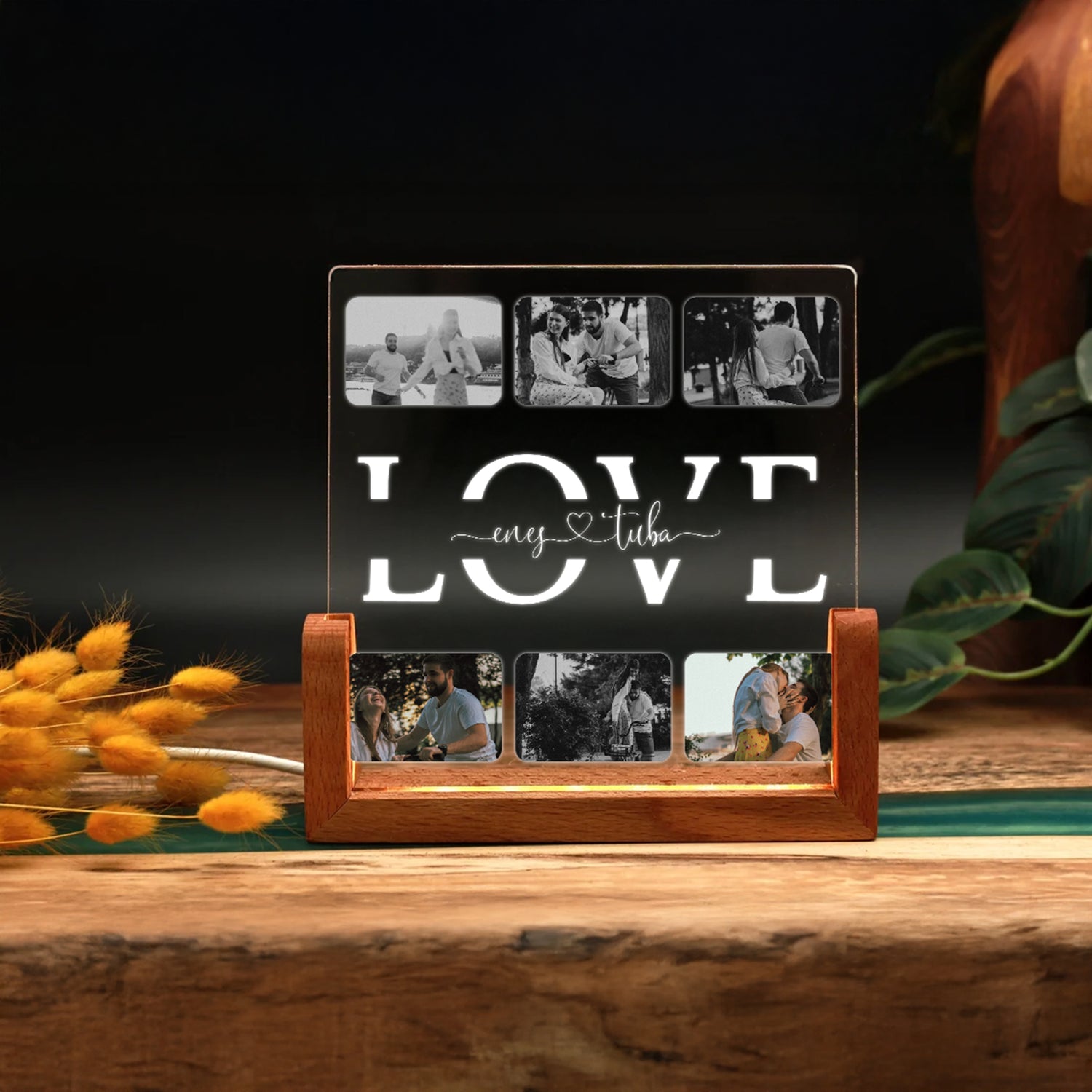 KİŞİYE ÖZEL LOVE LED IŞIKLI FOTOĞRAFLI GECE LAMBASI