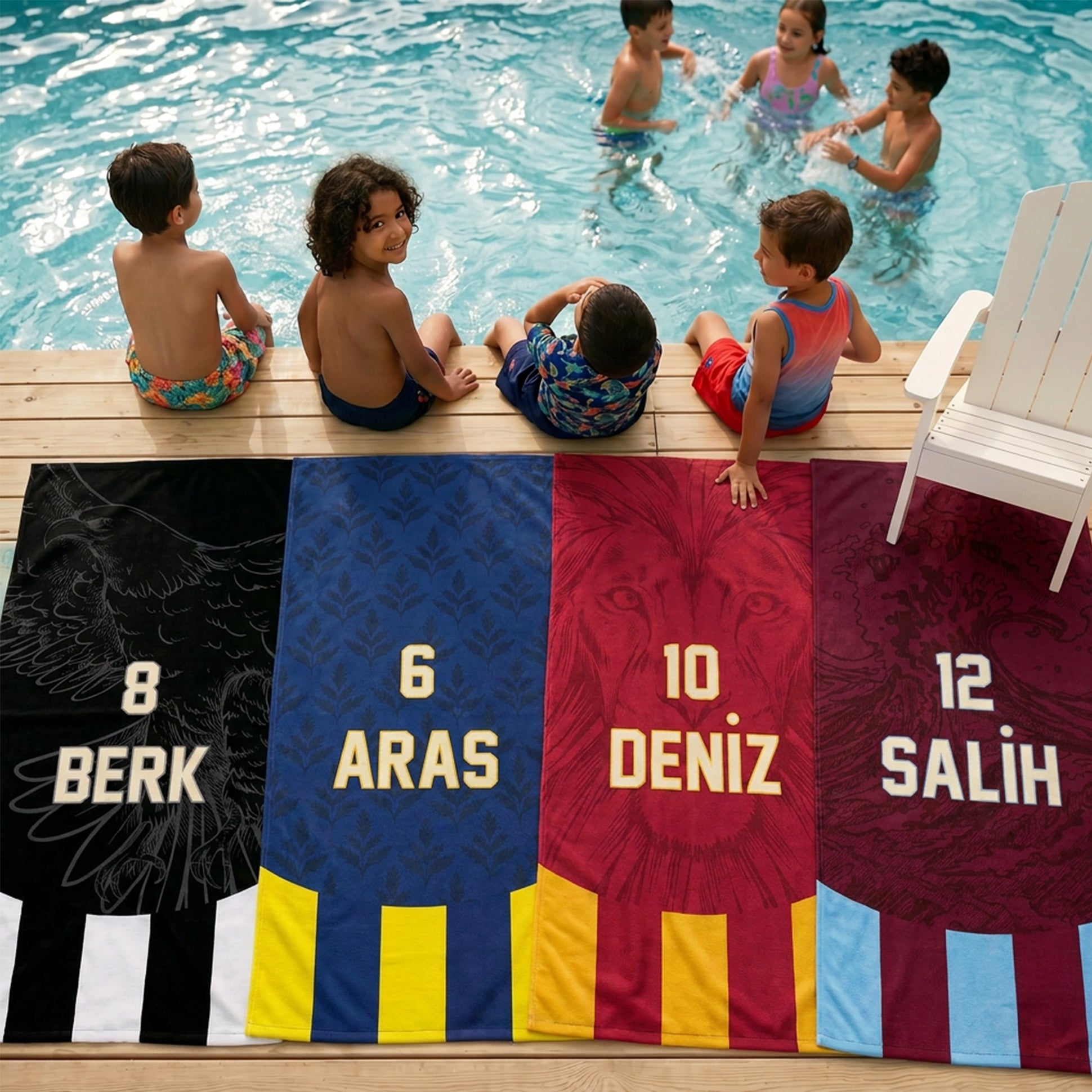 Kişiye Özel "BENİM RENGİM" Plaj Havlusu-Bonibom Özel Koleksiyonu