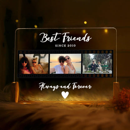 KİŞİYE ÖZEL &quot;BEST FRIENDS&quot; LED AKRİLİK LAMBA