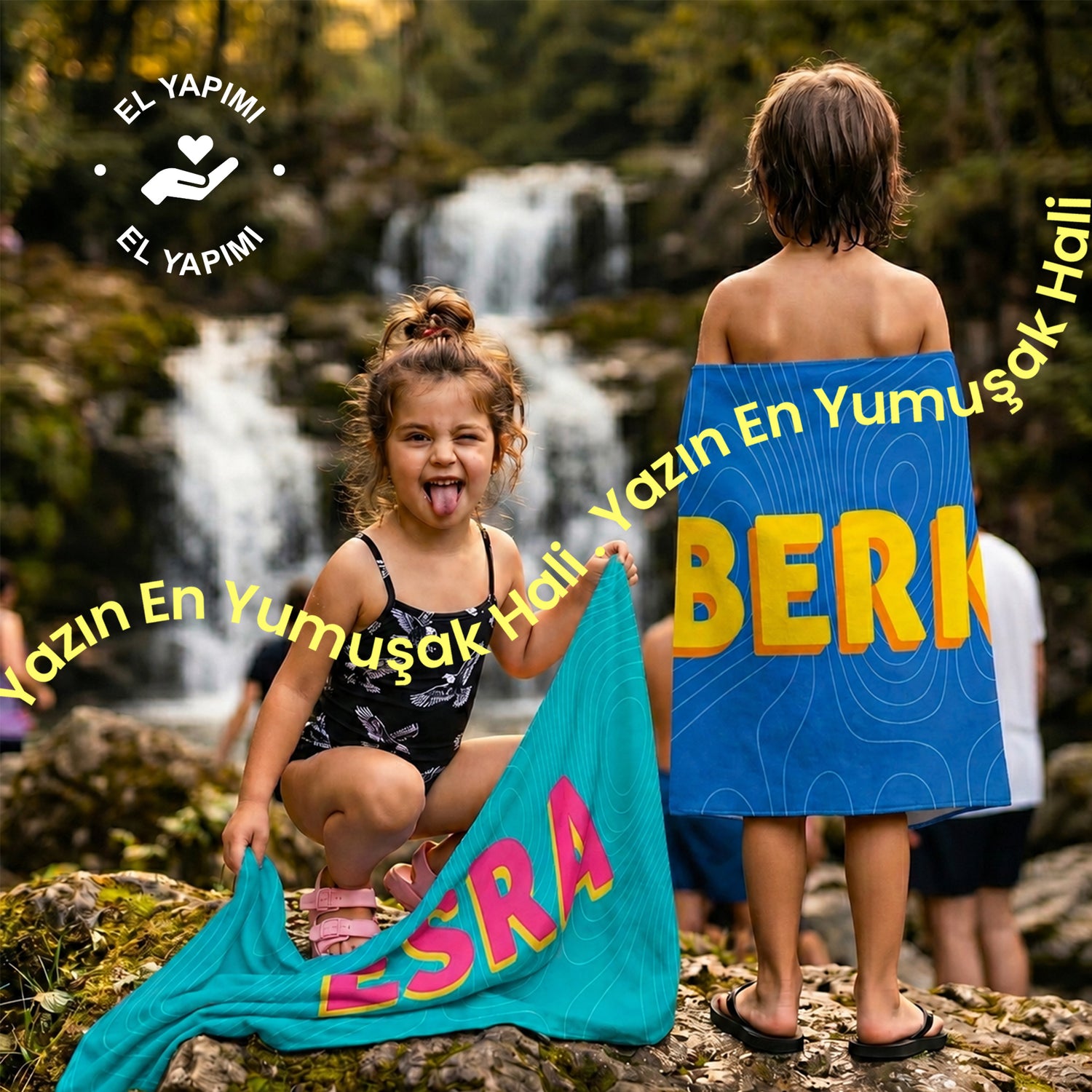 Kişiye Özel Renk Coşkusu Plaj Havlusu