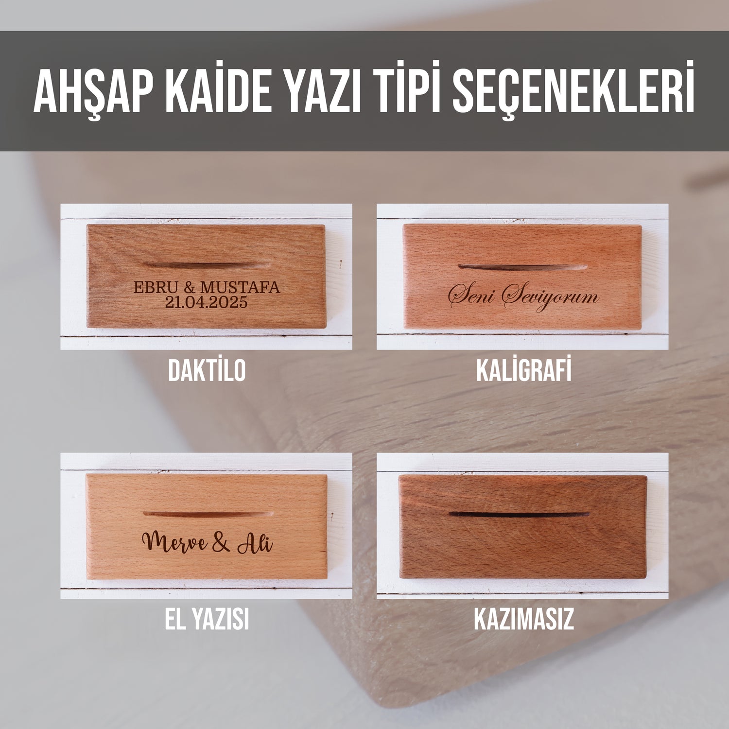 KİŞİYE ÖZEL AHŞAP KAİDELİ RENKLİ MÜZİK TEMALI FOTOĞRAFLI PLAK MASA DEKORU