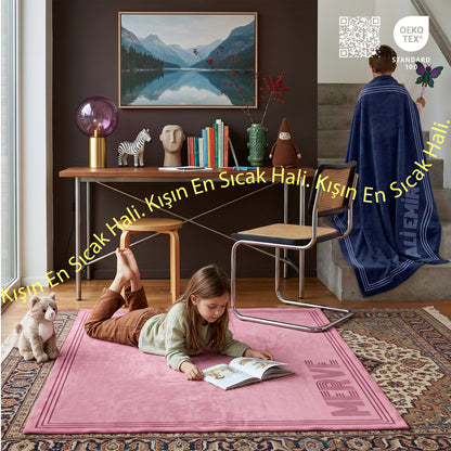 Kişiye Özel “MY LINE” Minky Battaniye