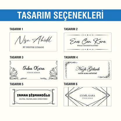 KİŞİYE ÖZEL LED IŞIKLI MASA İSİMLİĞİ